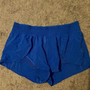 Blue Lululemon shorts size 8